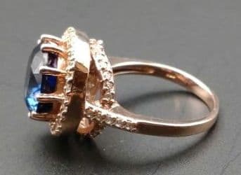 eriken20スリランカ産天然ロイヤルブルーサファイア SV925 指輪