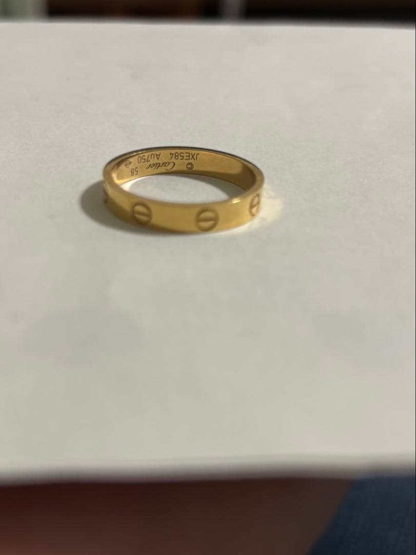 min様　Cartier ゴールドリング 58サイズ