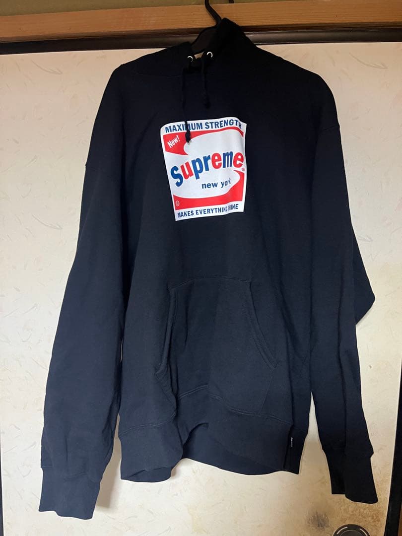 シュプリーム supreme パーカー　黒　L