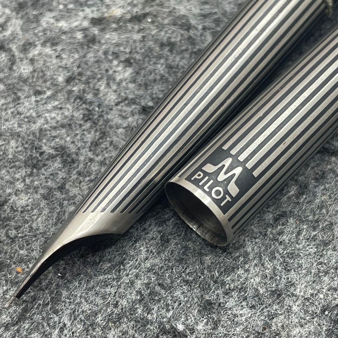 ★PE576□PILOT μ パイロット ミュー ストライプ 箱付き 万年筆