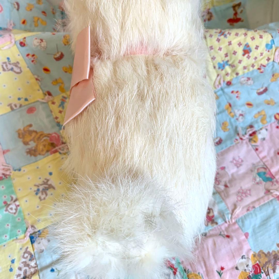 アンティーク　うさぎ　リアルファー  ベアバニー