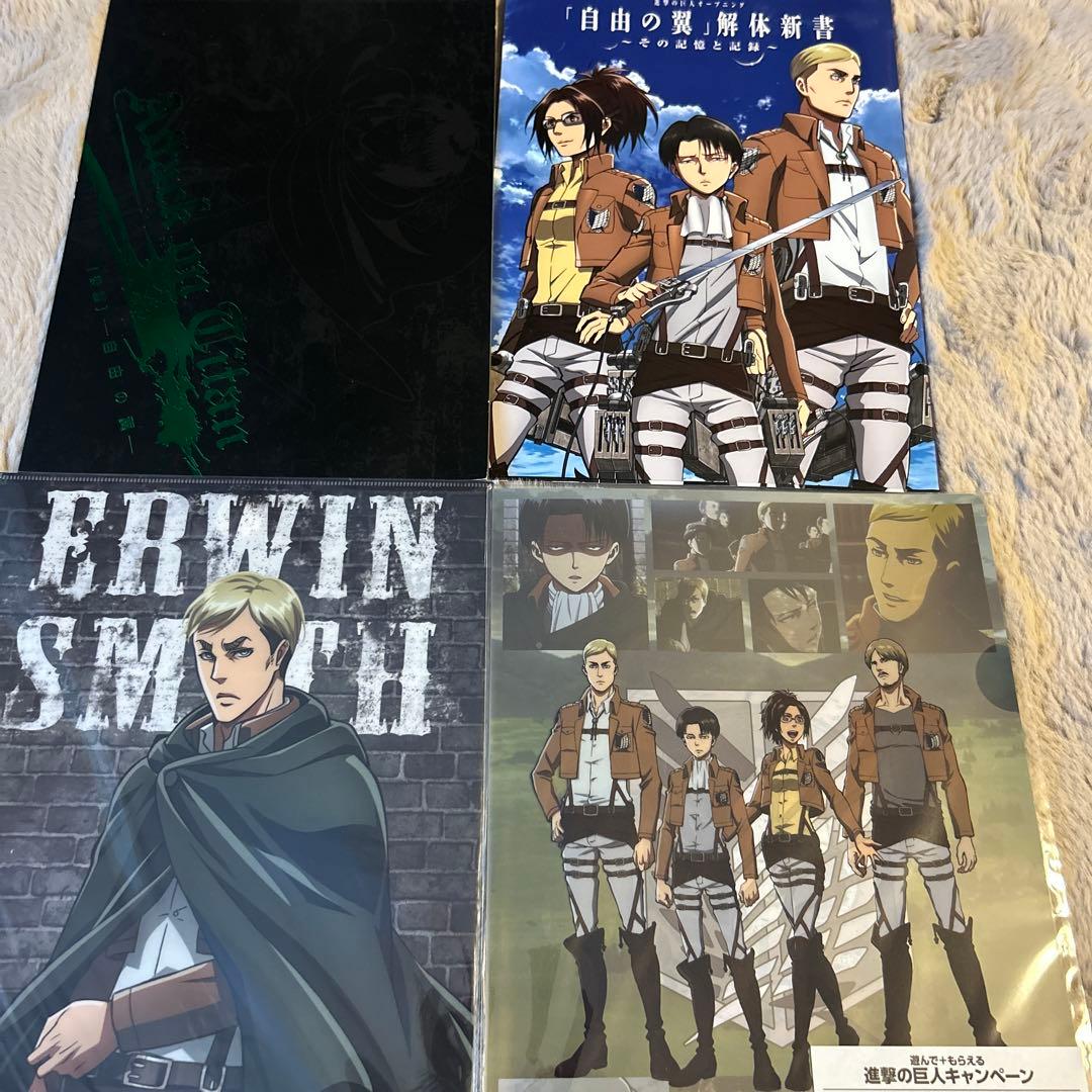 進撃の巨人　書籍　パンフレット　クリアファイル　ロングポスターセット