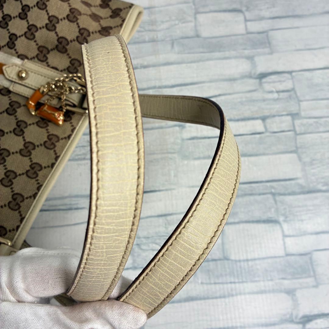 極美品　130 GUCCI グッチ　トートバッグ　ハンドバッグ　GG柄 ks4