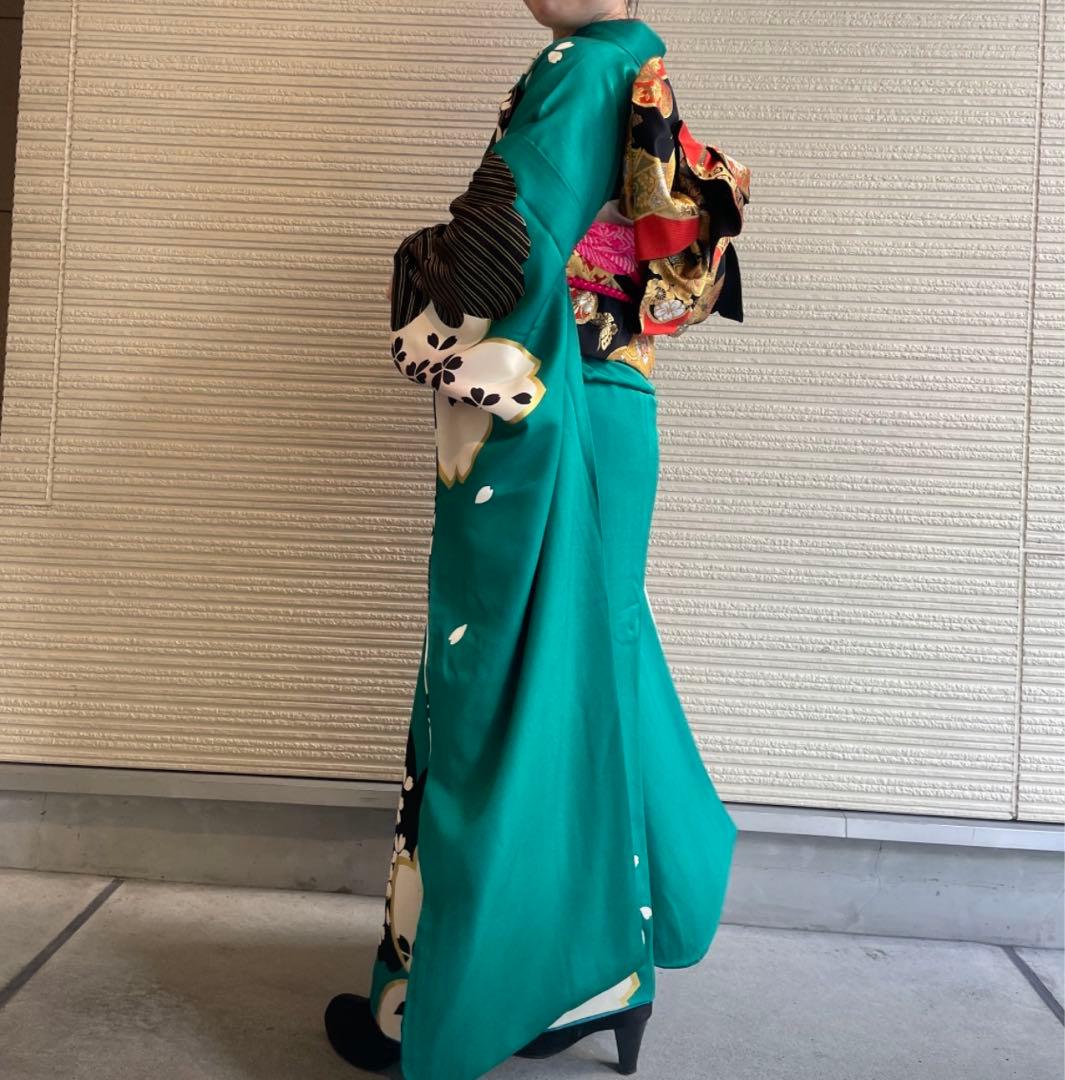 振袖セット一式緑