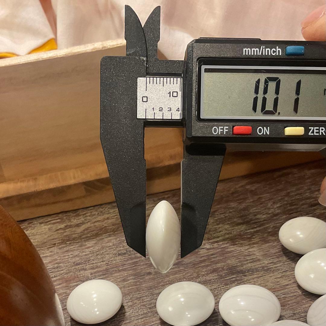 32800美品！高級 碁石 蛤 那智黒 36号、特大 碁笥、桐 碁笥箱