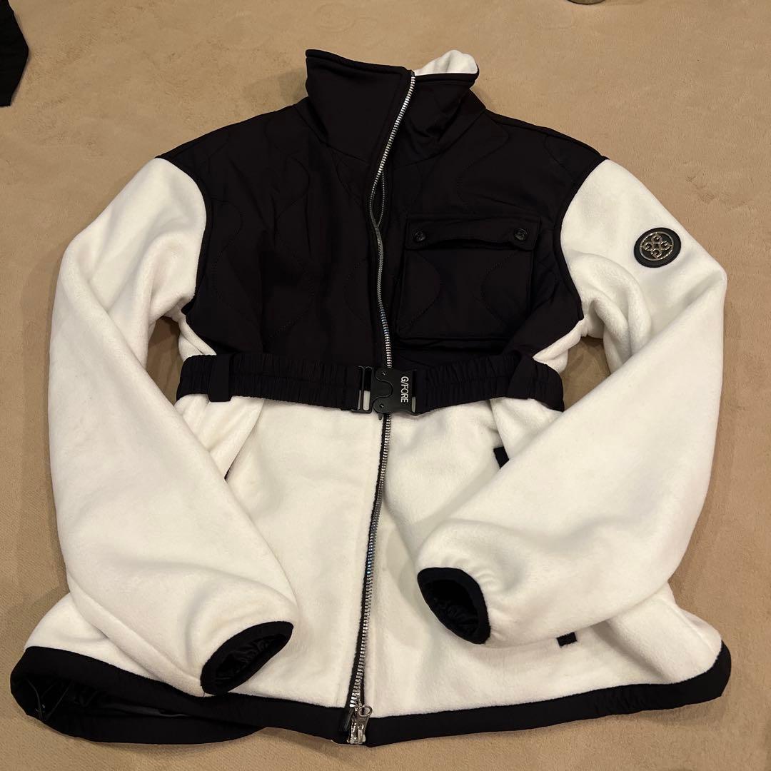 G/FORE フリースジャケット ブラック・ホワイト