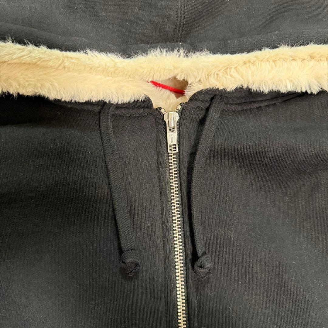 トップス Supreme Faux Fur Lined Zip Up Hoodie L