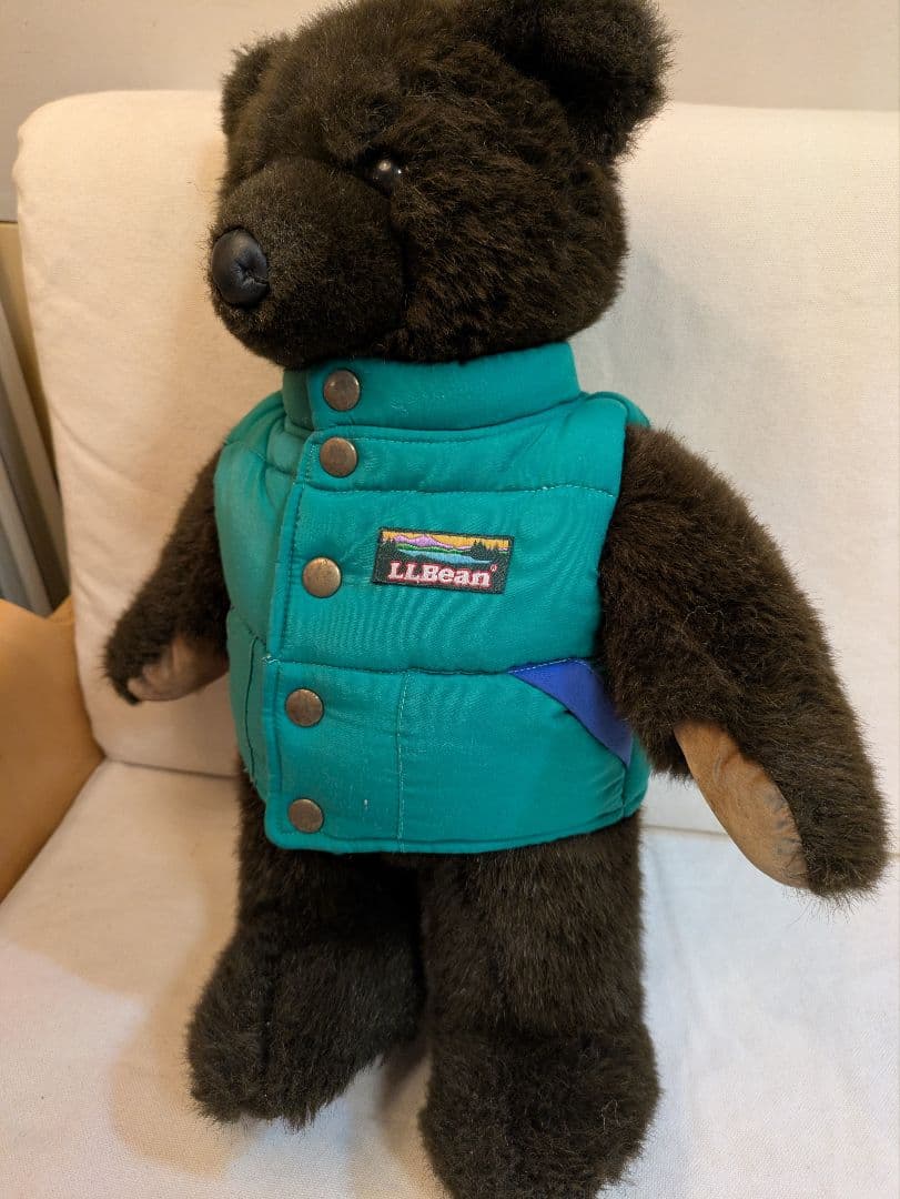 llbean teddy bear コラボ　ぬいぐるみ　ダウンベストベア 90s