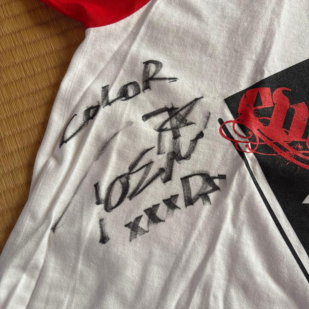 COLOR Tシャツ　LUCYサイン　TOSHIサイン　EVACOLOR XL