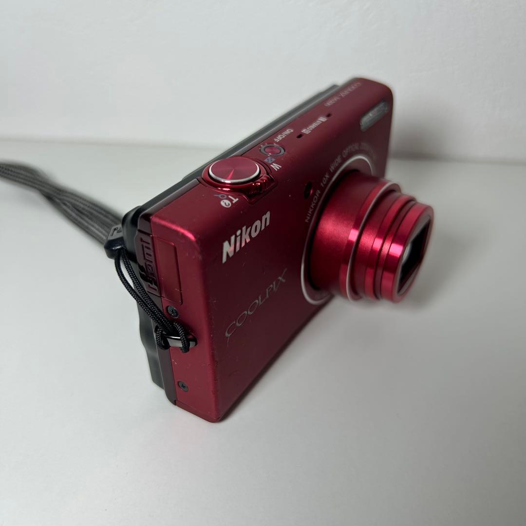 動作確認済Nikon COOLPIX S6200レッド コンパクトデジタルカメラ