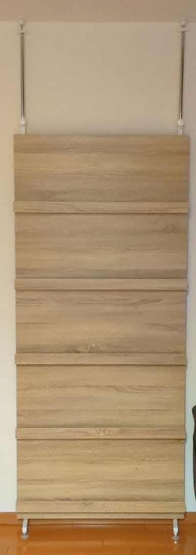 ロウヤ　LOWYA ナチュラルウッド スライド式パーテーション