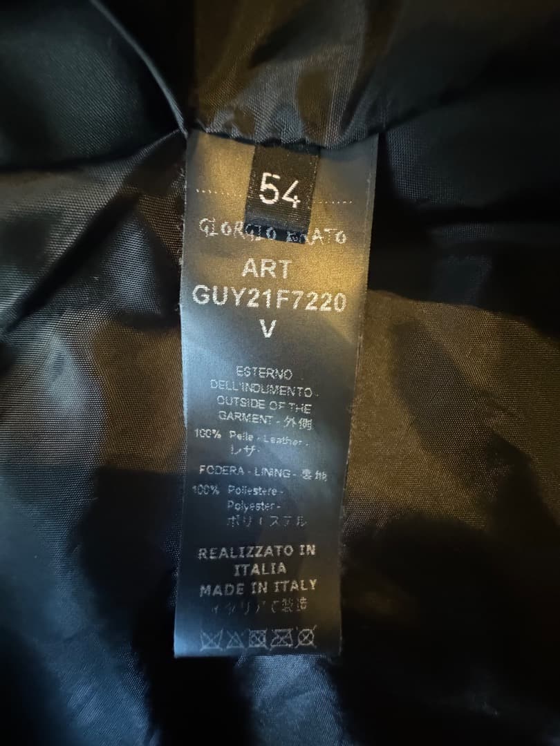 正規品 GIORGIO BRATO レザーライダース