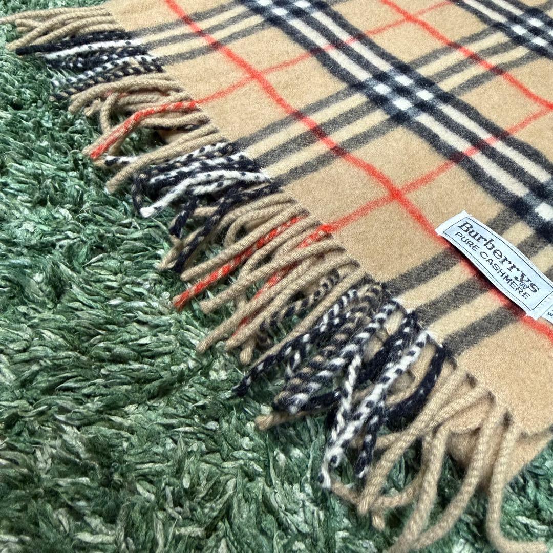 新品✨️ レア✨️ Burberry's カシミヤ ノバチェック マフラー 白タグ