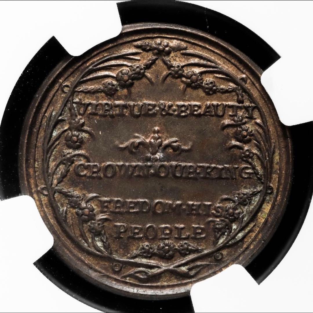 TOP POP⁉️1761年 ジョージ3世戴冠式メダル BHM-47