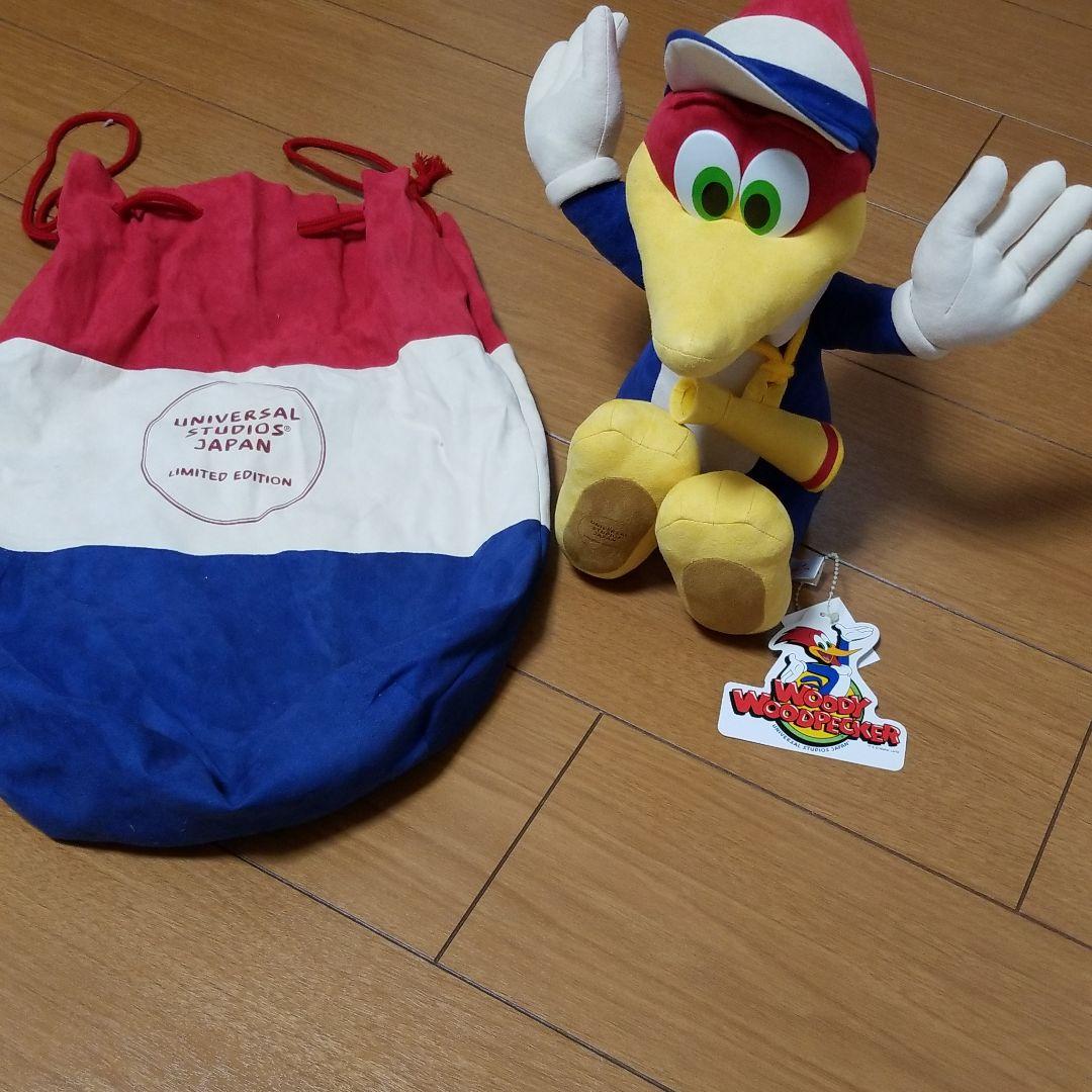 USJ ウッドペッカー　レア限定品　皮革　ぬいぐるみ