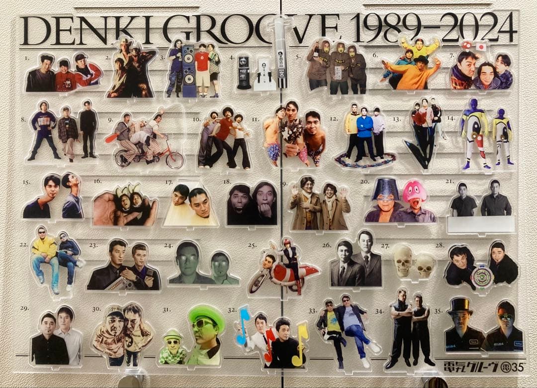 電気グルーヴ ライブ 3594 限定 グッズ ヒストリーアクリルスタンド 35種