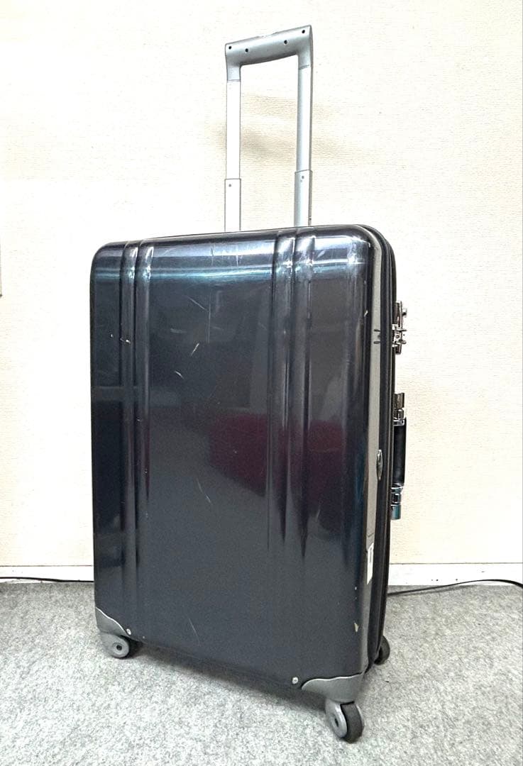 ゼロハリバートン 4輪 キャリーケース グレー系 大容量 傷あり