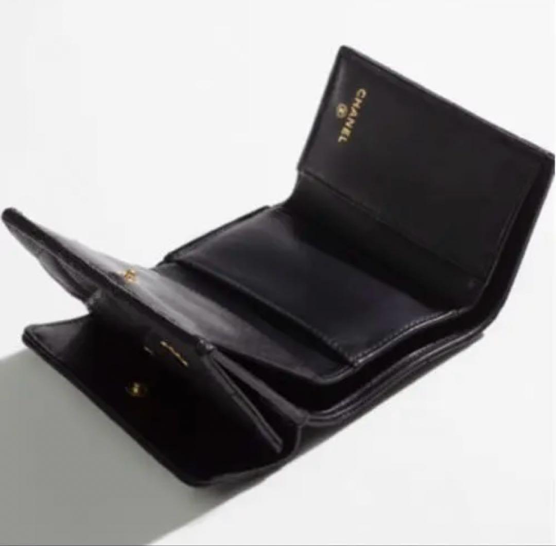 CHANEL　三つ折り財布 スモールフラップウォレット