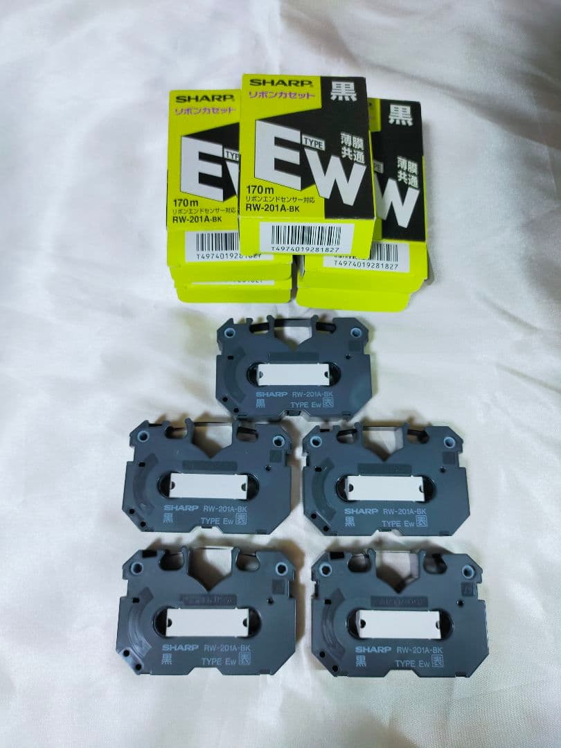 ワープロ用 インクリボンカセット タイプEW 黒色 5個セット