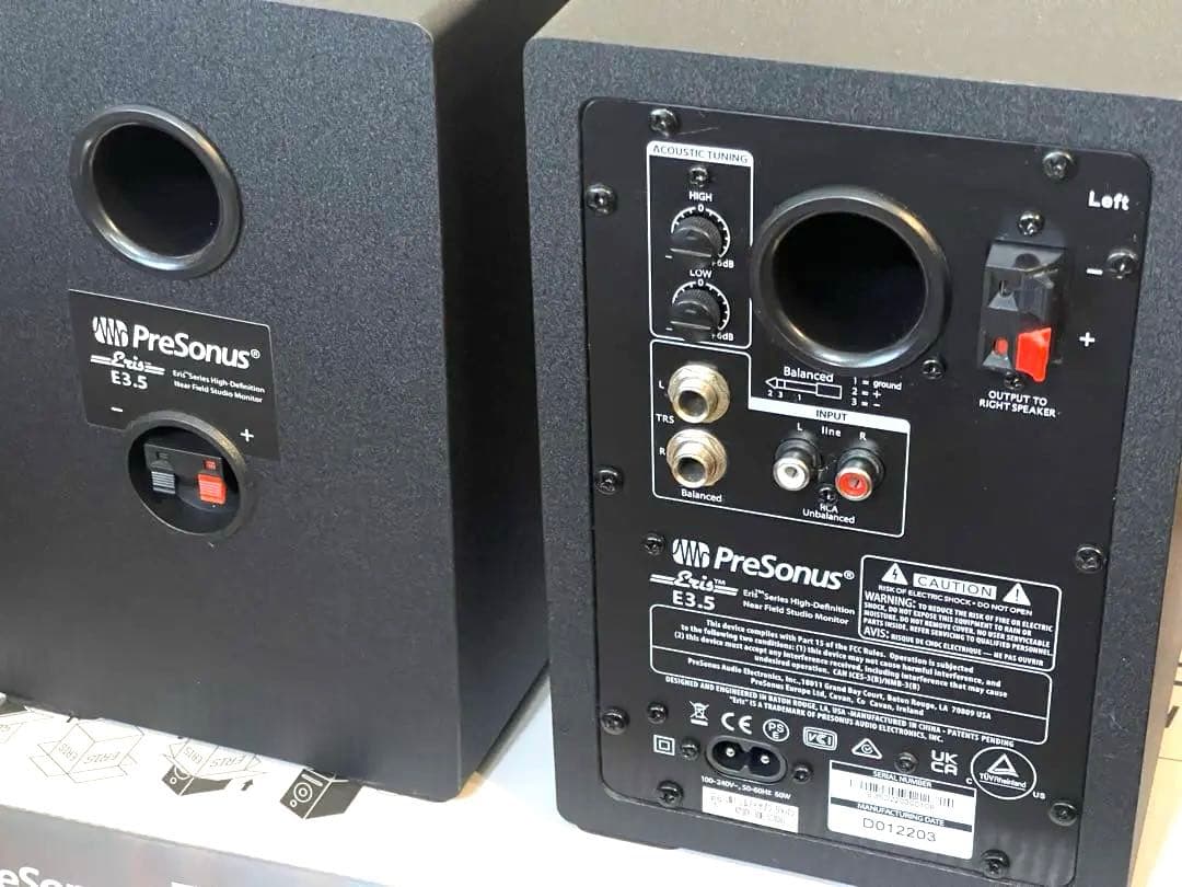 【PreSonus】 Eris E3.5 2ウェイスタジオモニター［ペア］
