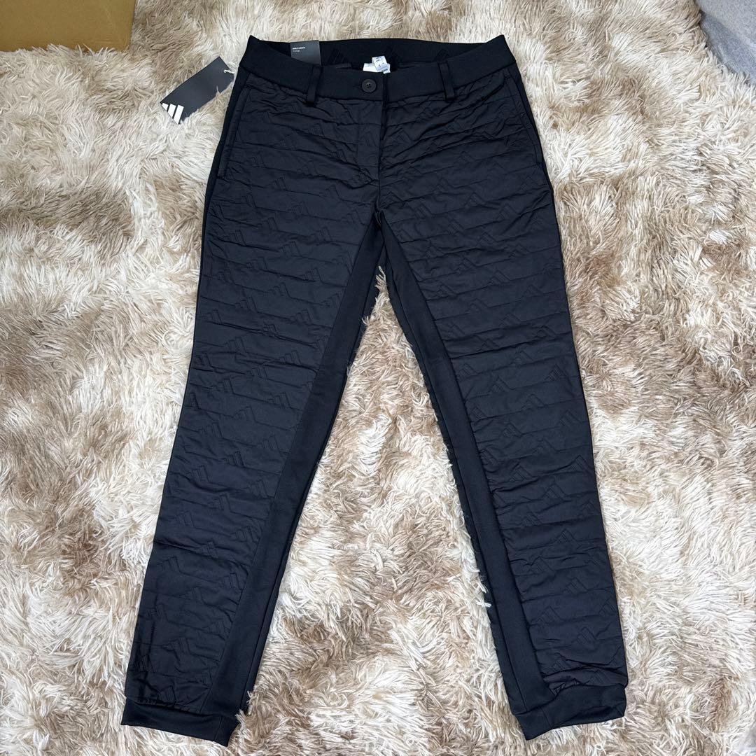 新品タグ付きAdidas9分丈キルティングスリムフィットパンツ