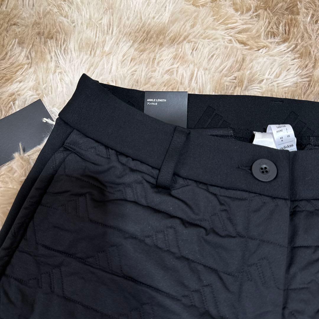 新品タグ付きAdidas9分丈キルティングスリムフィットパンツ
