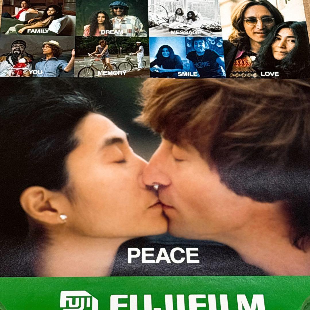 超希少　ジョンレノン＆オノヨーコ　FUJIFILM　富士フィルム 非売品ポスター