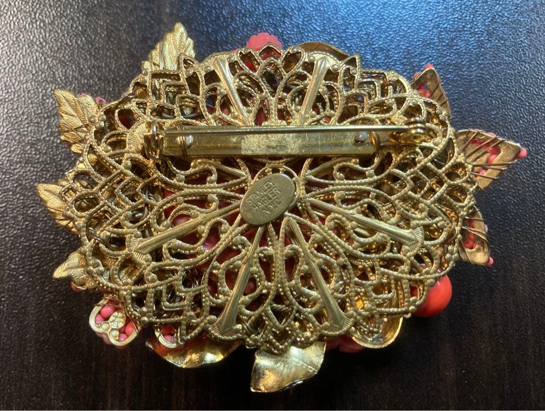 アンティーク　ブローチ　STANLEY HAGLER スタンレーハグラー