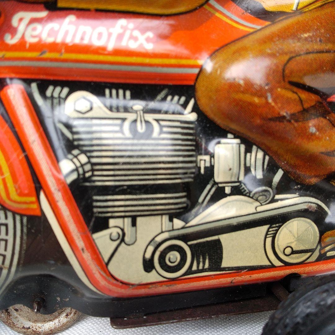 アメリカ占領下ドイツ製 ブリキ オートバイ バイク レトロ ビンテージ 古い