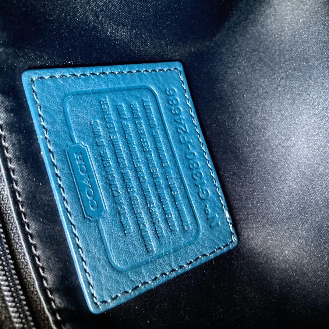 未使用級 vintage coach old tote bag Blue