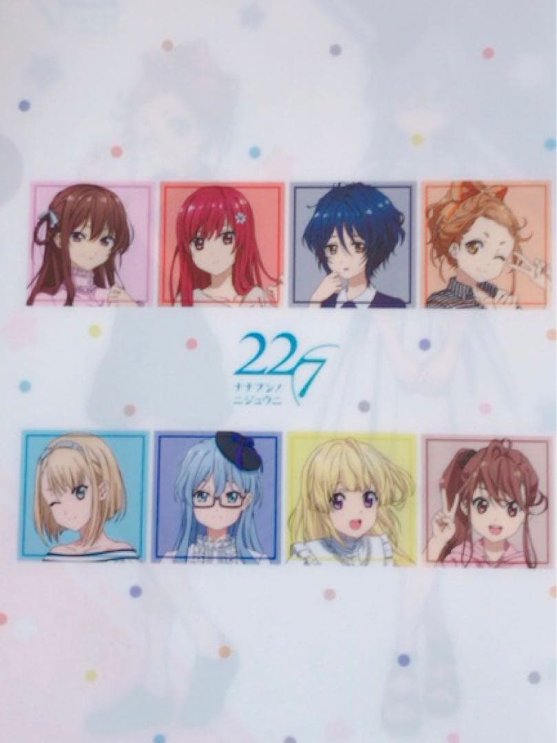ナナブンノニジュウニ　クリアファイル　２枚　22/7　セブンイレブン限定