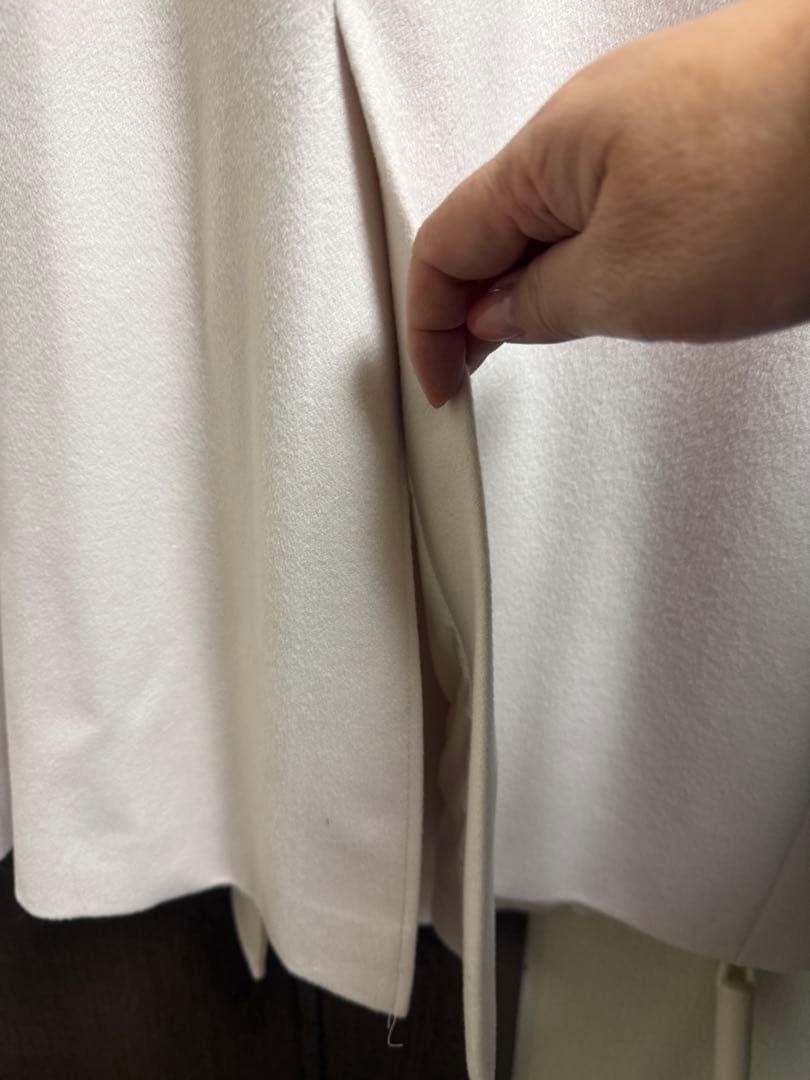 23区大きいサイズ48 ウールカシミアビーバーチェスターコート