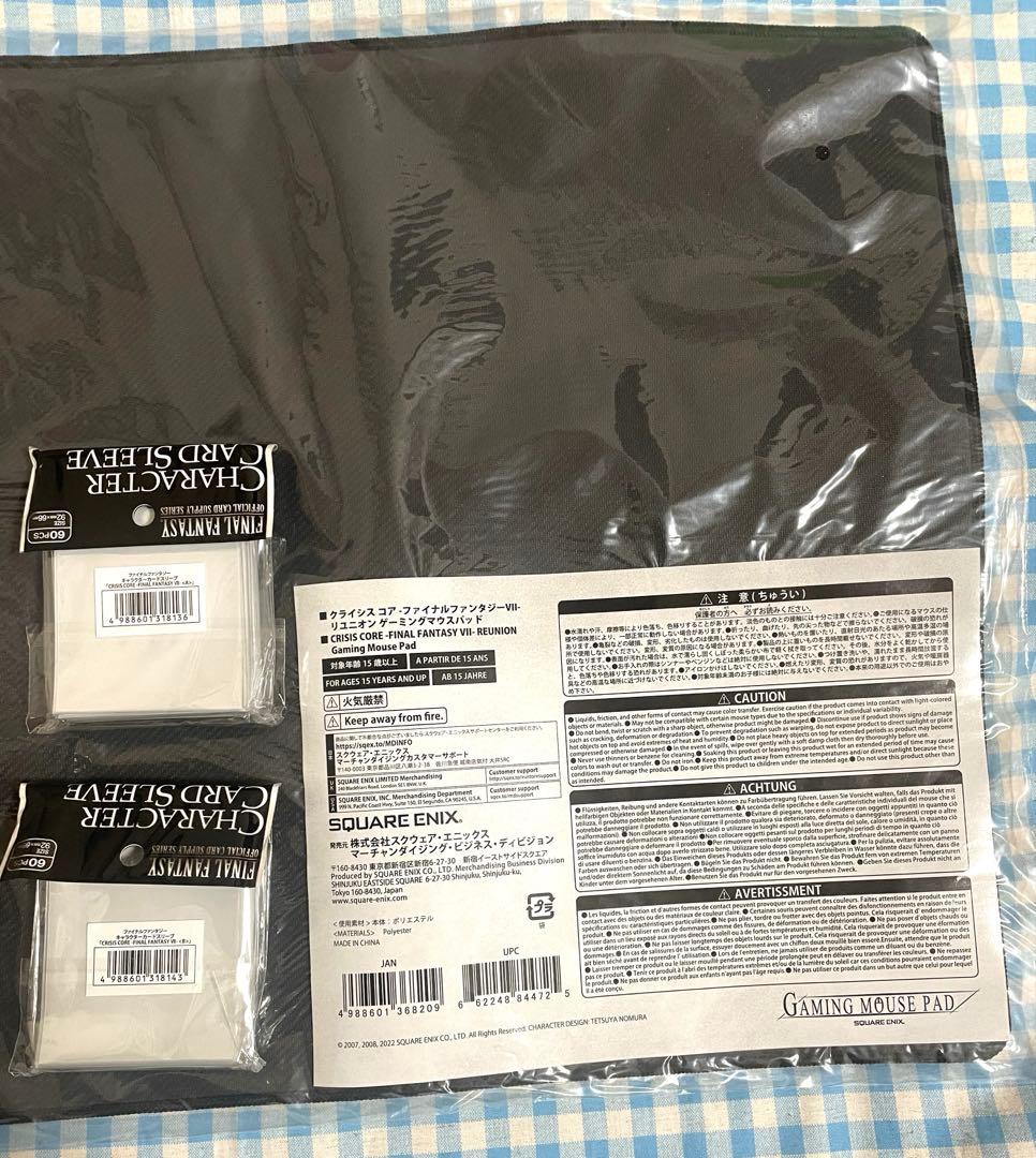 FF7「クライシスコア」ゲーミングマウスパッド＆スリーブ