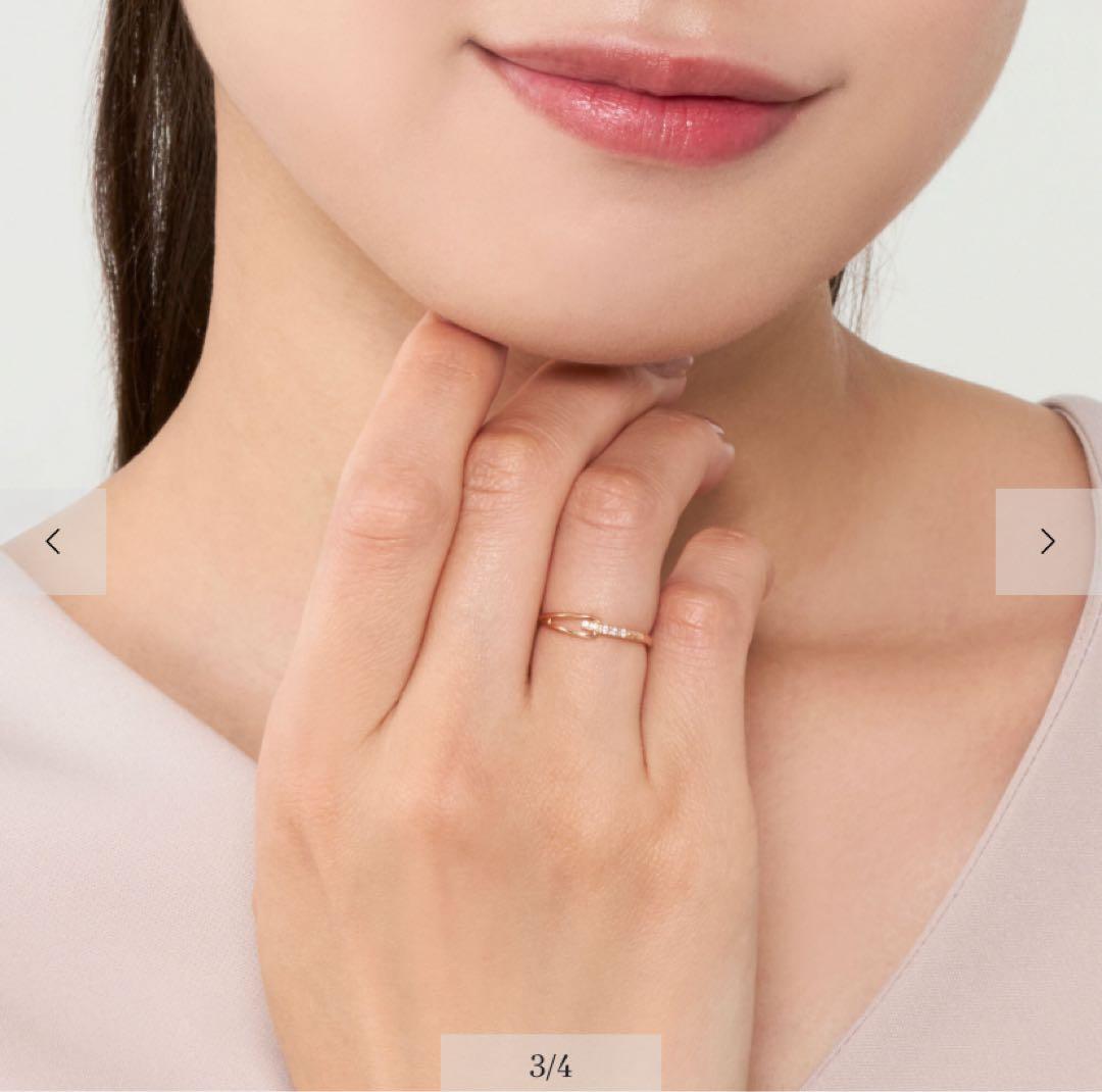 ヴァンドームアオヤマ ダイヤモンドリング K10 9号