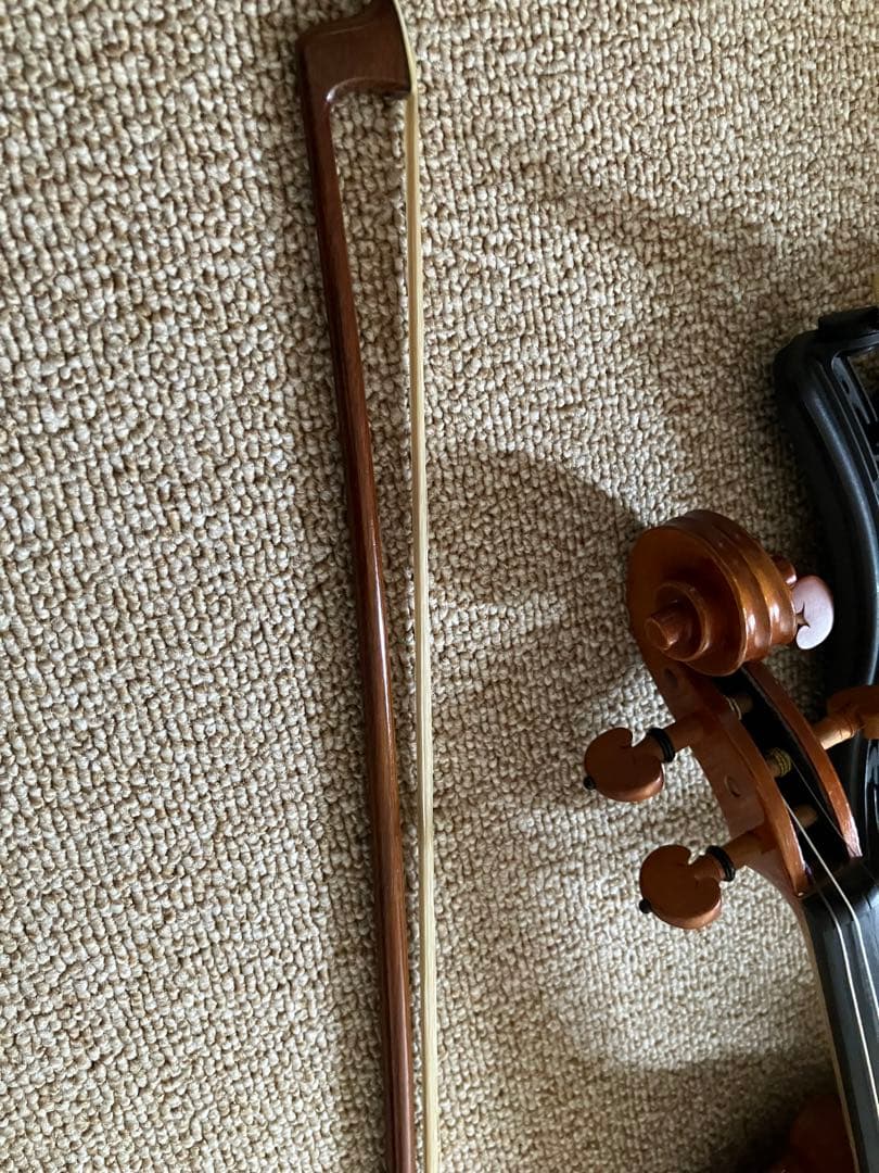 分数バイオリン 3/4　カルロジョルダーノ　未使用分数弦2本付