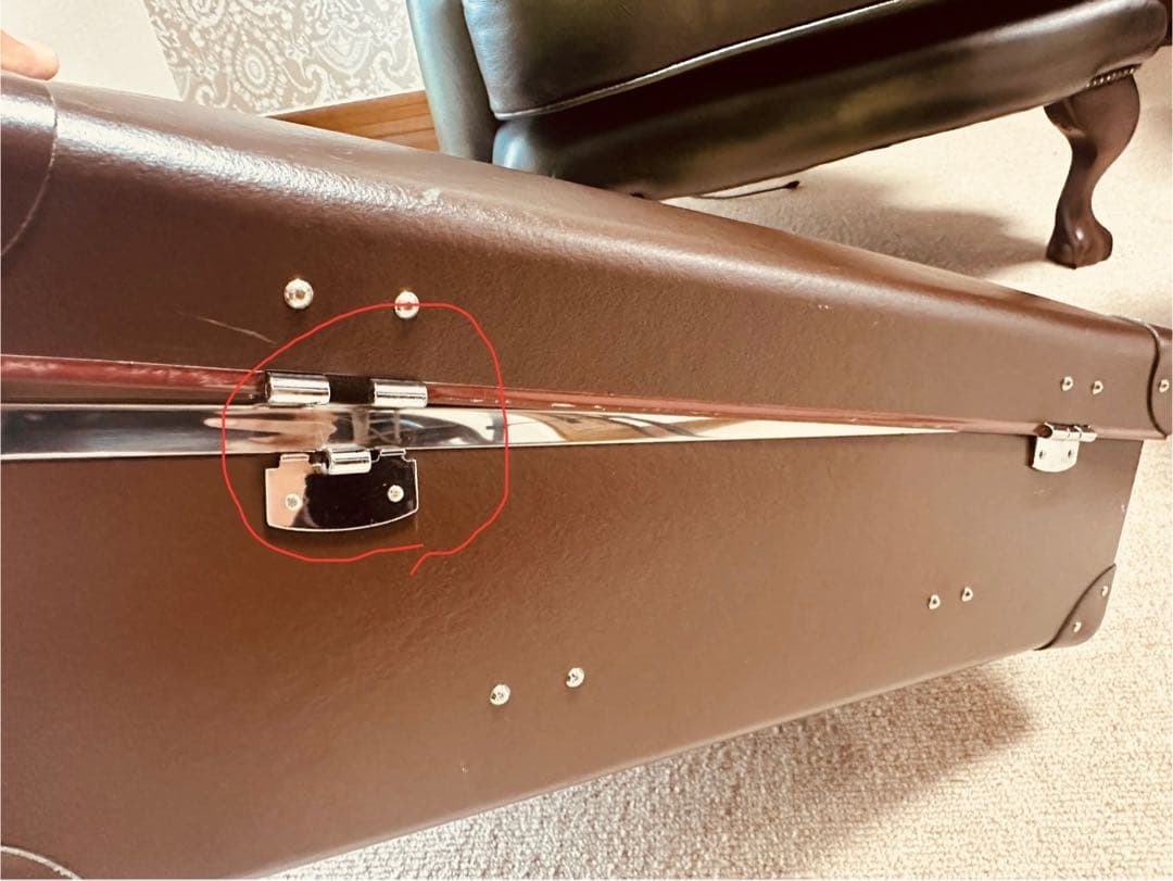 修理必要！グローブトロッター　スモールキャリーオン　茶