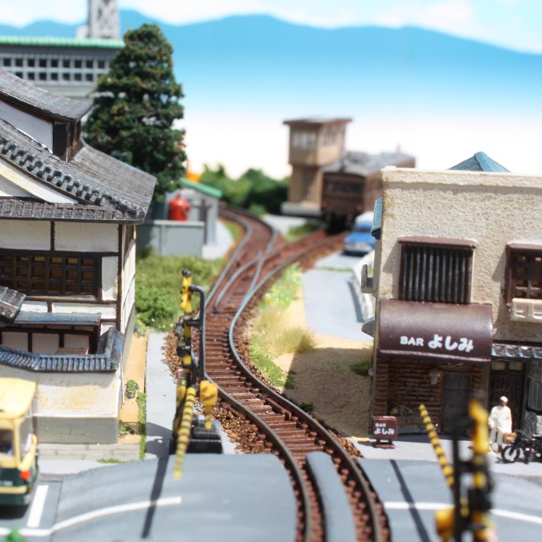 Nゲージ ジオラマ 「煙突のある街」 ジオコレ ストラクチャー 鉄道模型