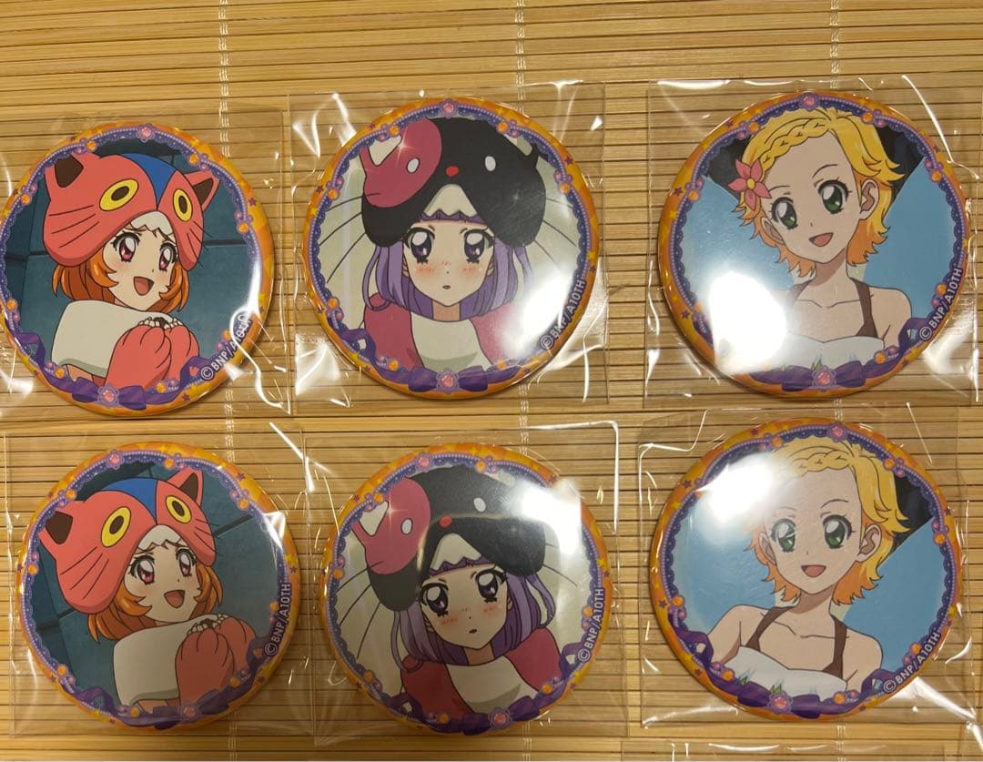 イオン限定 アイカツ チョサブレ A B 缶バッジフルコンプ　24個セット