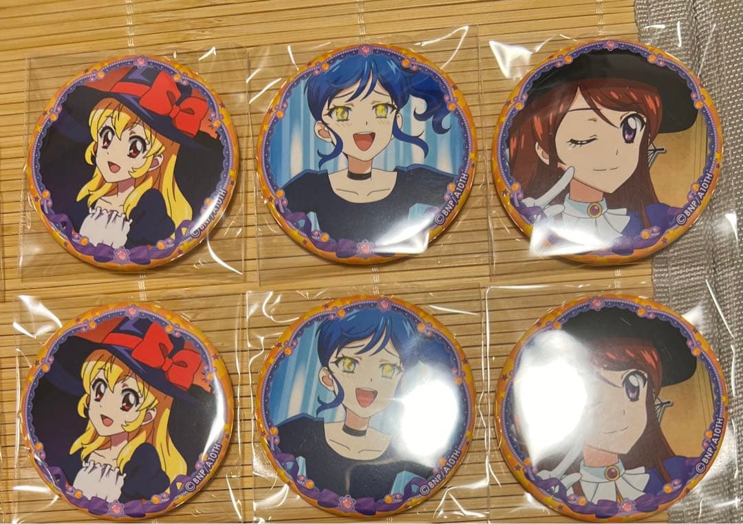 イオン限定 アイカツ チョサブレ A B 缶バッジフルコンプ　24個セット