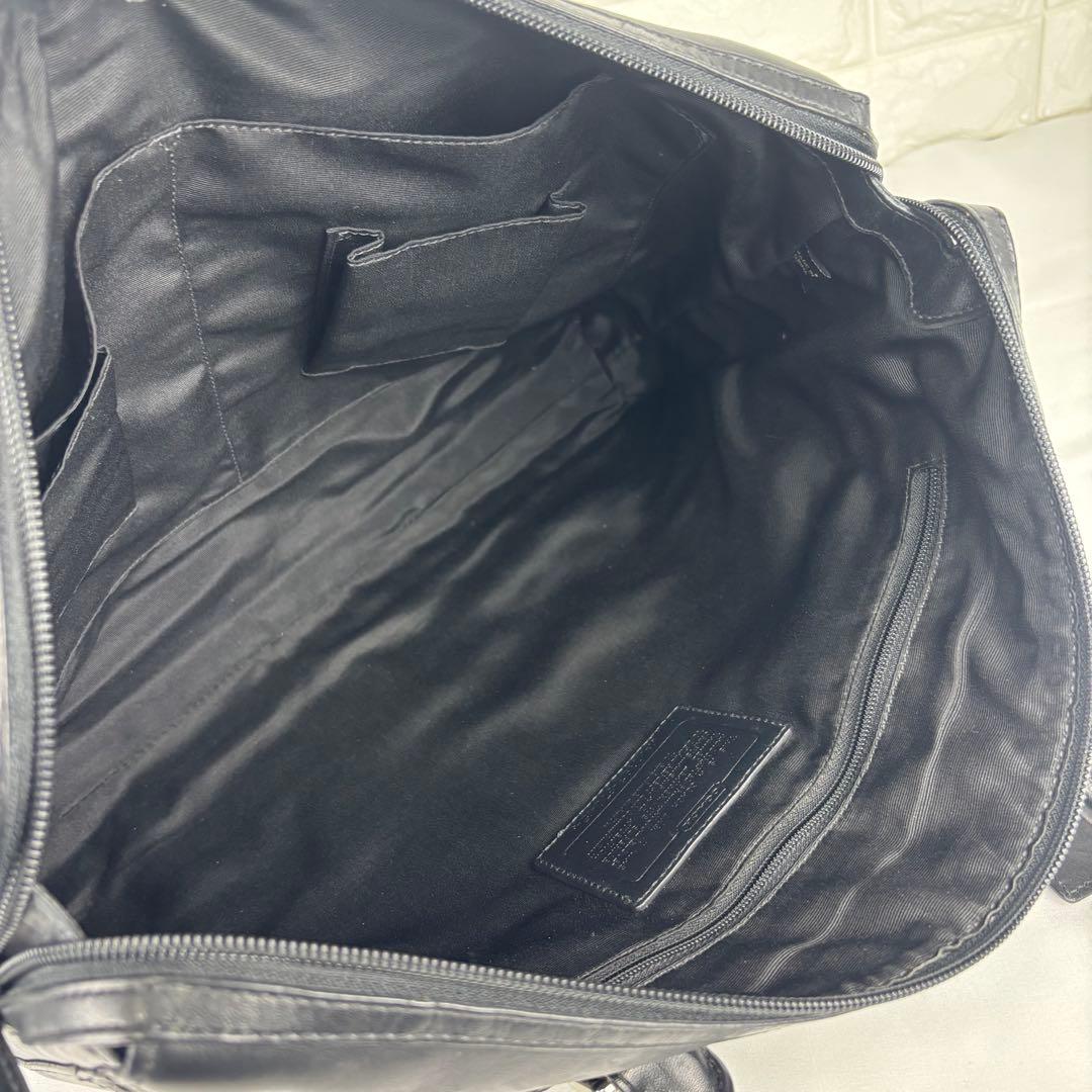 COACH コーチ F70454 レザー 2wayビジネスバッグ ブラック