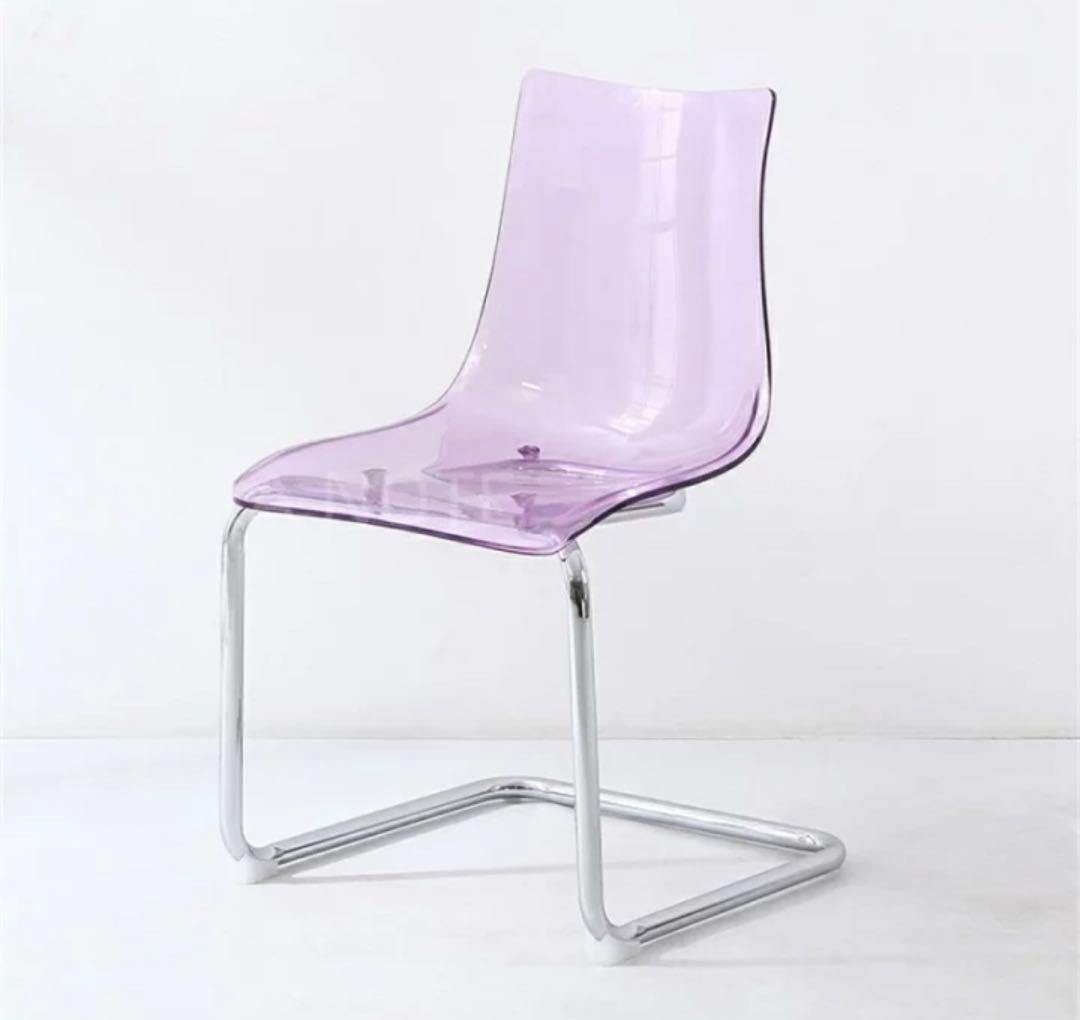 クリアチェア パープル