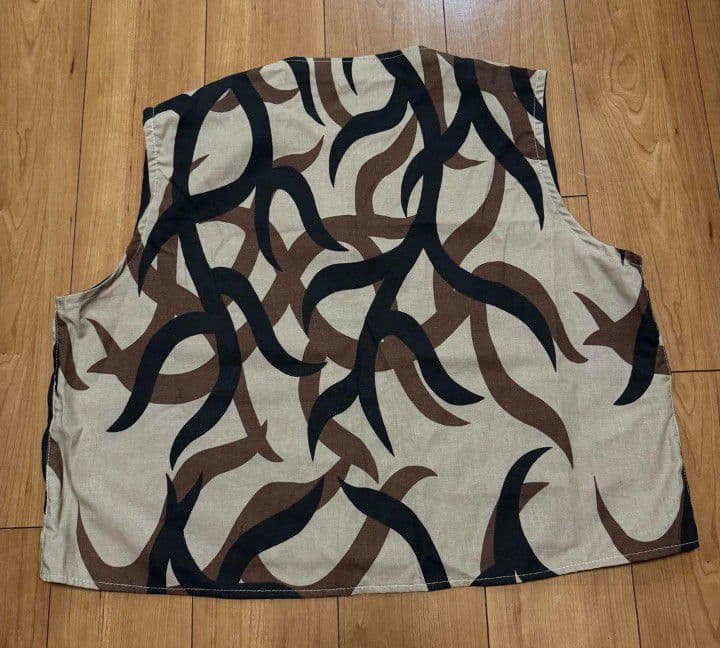 希少 80s 90s USA製 ASAT トライバルカモ ベスト XL