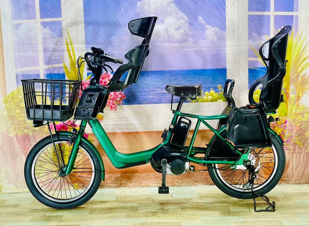 1年保証　2022年！ギュットアニーズ⭐️16AH！子供乗せ電動自転車Y3124