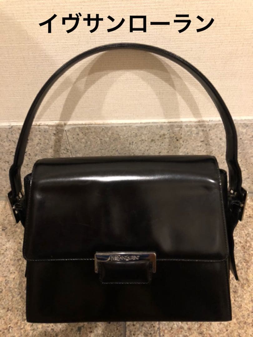 イヴサンローラン ハンドバッグ レザー 美品
