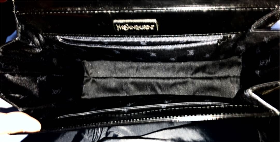 イヴサンローラン ハンドバッグ レザー 美品