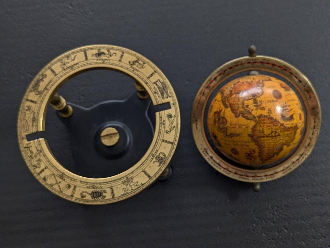 アンティーク 地球儀　イギリス・ロンドンのカムデンマーケットで購入