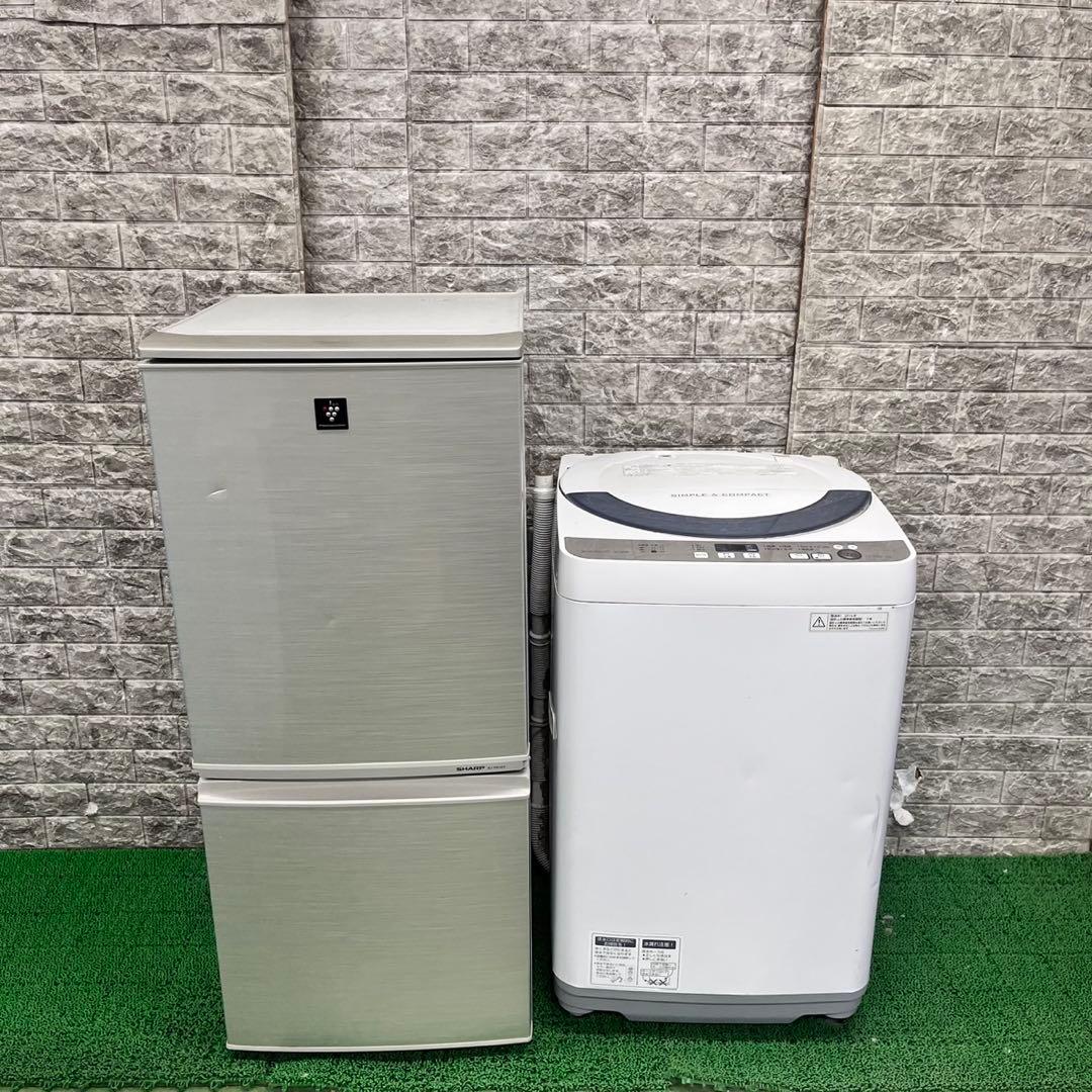 626SHARP お買い得　冷蔵庫　洗濯機　セット　小型　一人暮らし　国内モデル