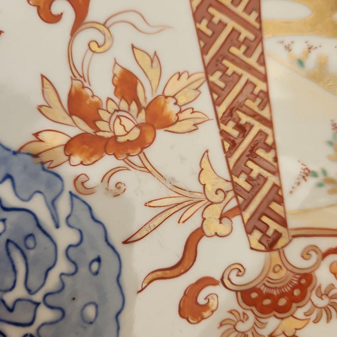 古伊万里金蘭手大皿