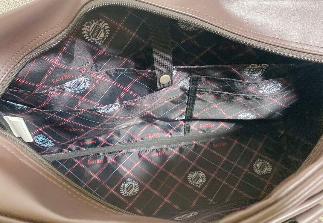EASTBOY イーストボーイ スクールバッグ　ブラウン×レッド