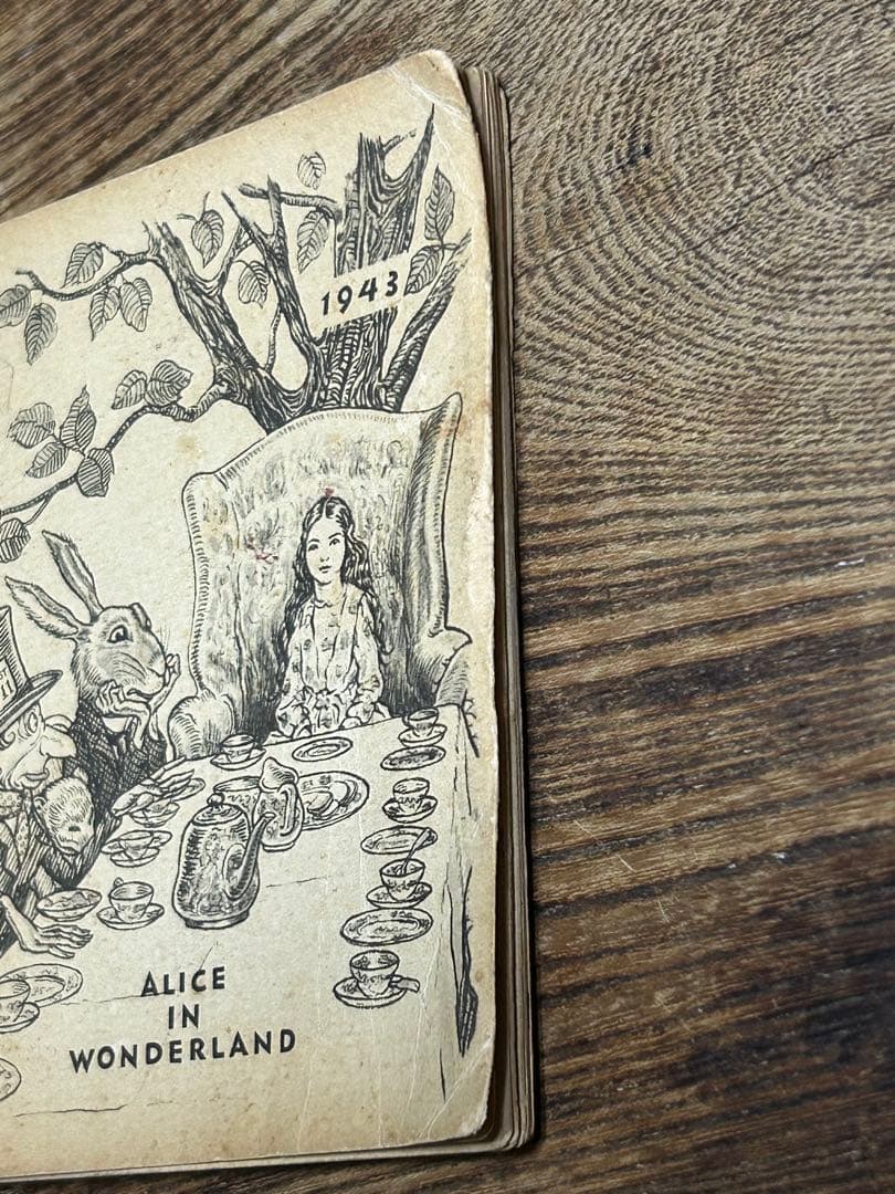 不思議の国のアリス 1943年カレンダー帳